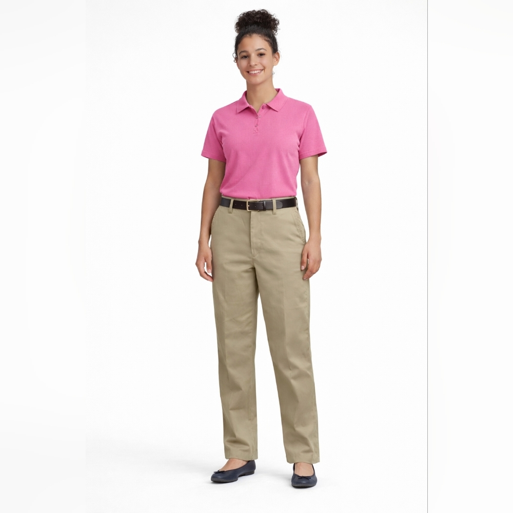 A+ Women’s Khaki Uniform Pants Size 9 | Straight Leg School Work Slacks NWT